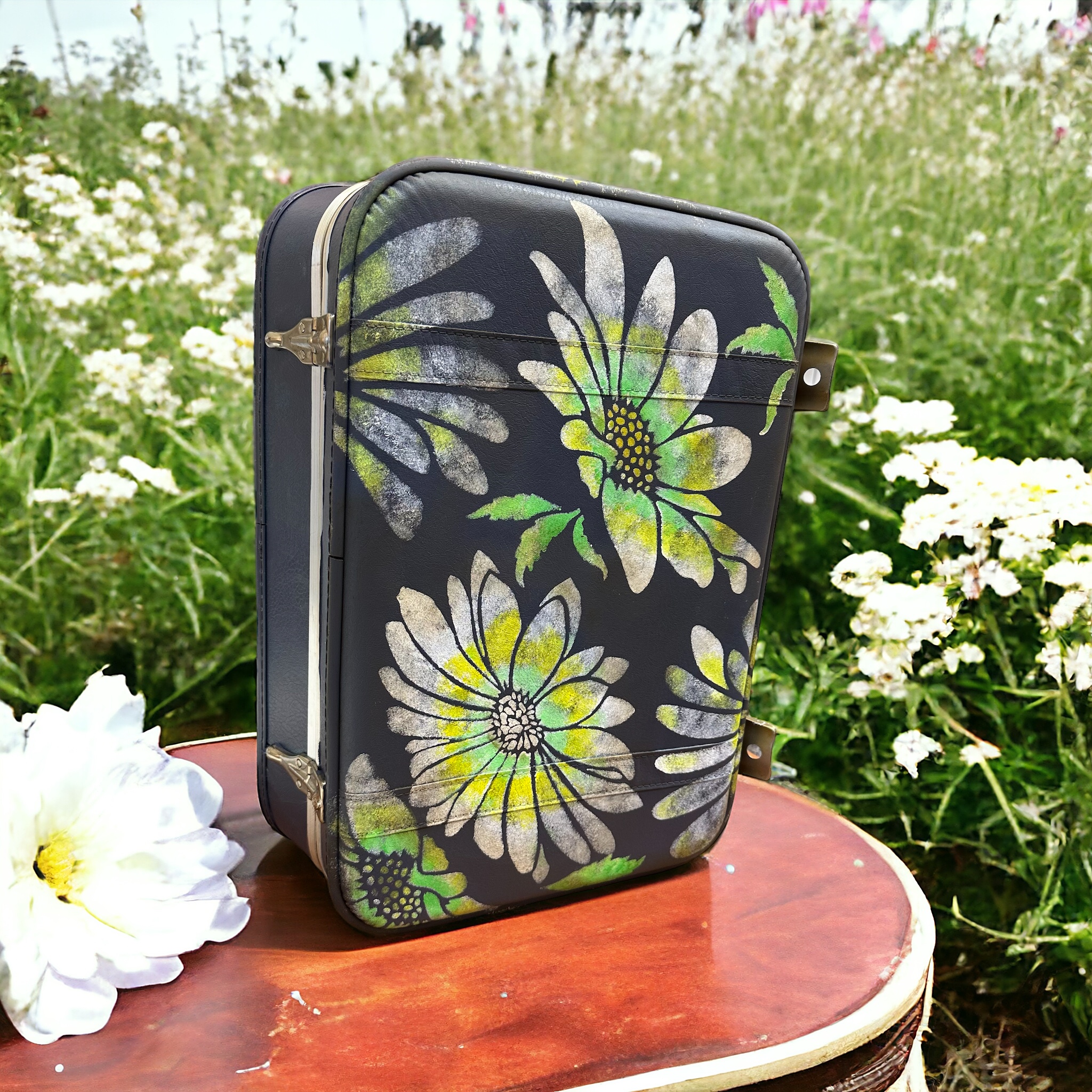 Luggage with flowers online